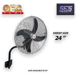 GFC fan Mega Wall Mounted Bracket Fan - 24 inches- Copper Winding For Masjid hall room hotel restaurant full size GFC fans