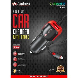 Audionic Premium Quality Car Charger S200 Micro 2.4A Best Price in Pakistan