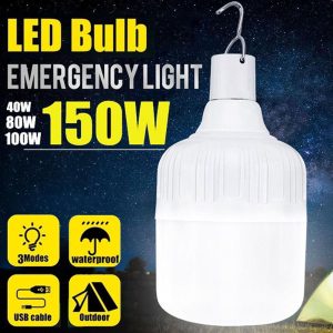 Bulb Light USB Rechargeable LED Bulb Emergency Bulb Light Night Market Light