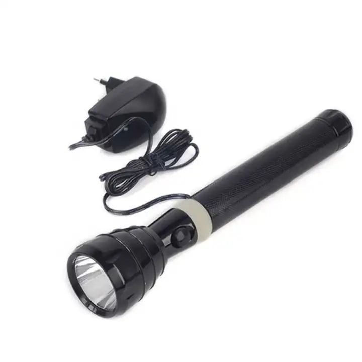 Geepas – Rechargeable Led Flashlight – Model RL-202 – 100,000 Hours of LED life – Long Range Beam – CorrosionWaterShock Resistance