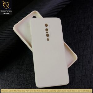 OnePlus 7 Pro Cover - Off-White (Not Pure White) - ONation Silica Gel Series - HQ Liquid Silicone Elegant Colors Camera Protection Soft Case