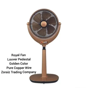 Royal Fan LouvreLouver PedestalTCP Fan 14'' Golden Color Pure Copper Wire