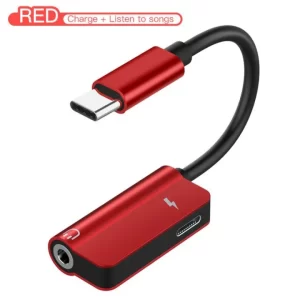 2 in 1 Type C To 3.5mm Jack Earphone Charging Adapter For Huawei P30 P20 Mate 20 Pro Xiaomi 6 USB C AUX Audio Splitter Converter