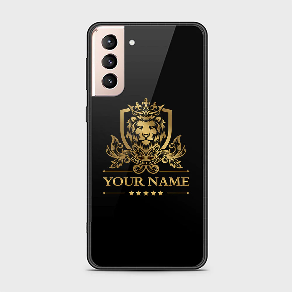 Samsung Galaxy S22 Ultra 5G Cover - Gold Series - HQ Ultra Shine Premium Infinity Glass Soft Silicon Borders Case