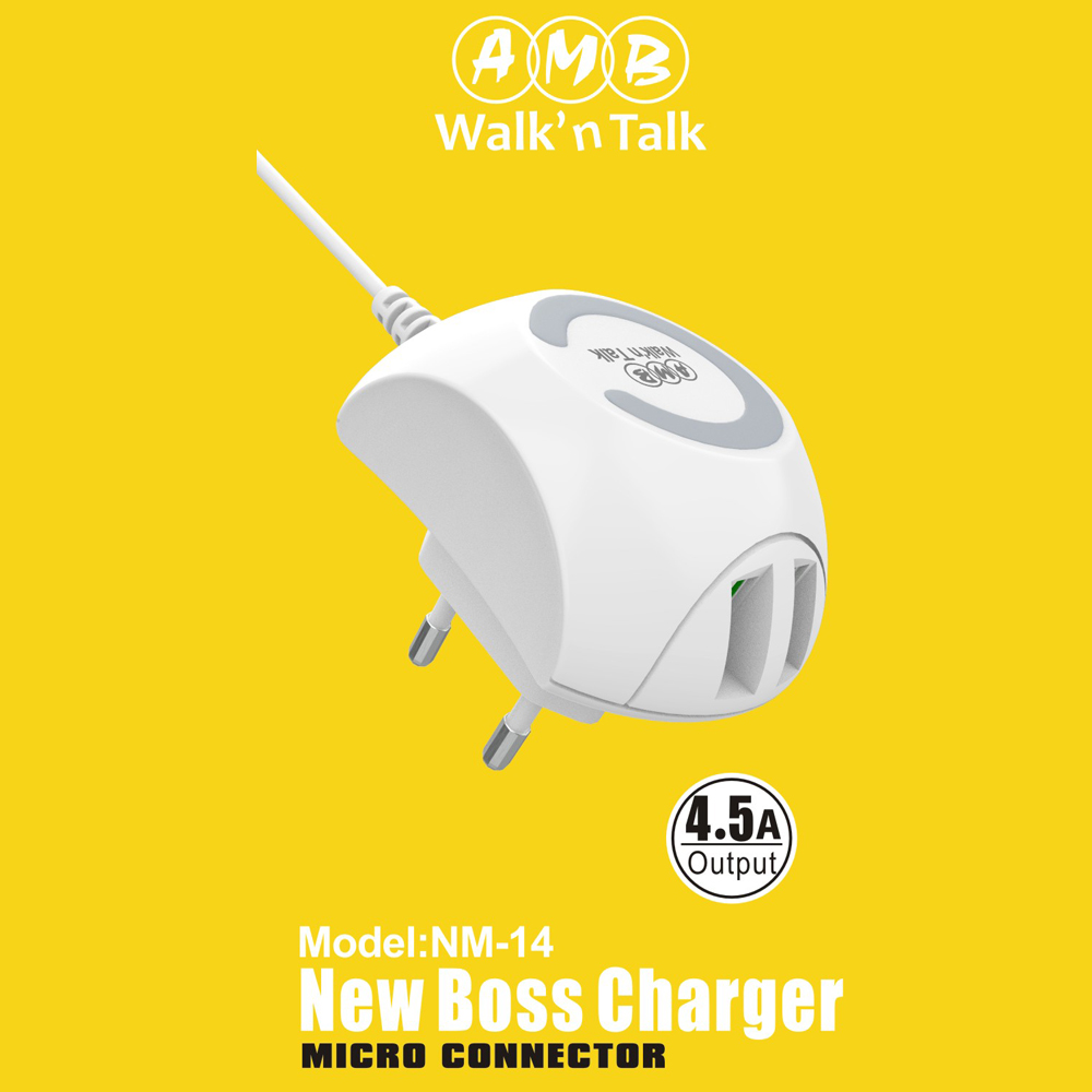 NM-14 4.5A Micro 2USB Charger