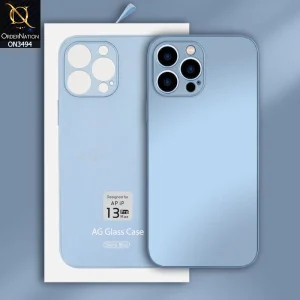 AG MATTE Glass Back Cover for 13 Pro Max with Camera Protection