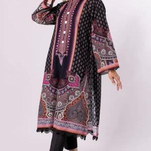 Sapphire - 2PC Lawn Embroidered Printed Shirt With Dyed Trouser