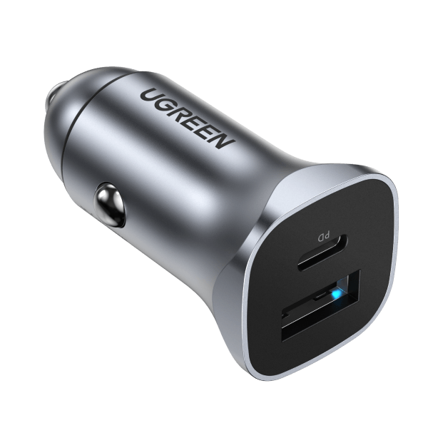 UGREEN Dual Port Type C PD 20W USB QC 18W Quick Car Charger QC 4.0 3.0 Fast Charging