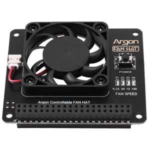 Argon Fan HAT for Raspberry Pi 4 3 Cooling Fan with Software Adjustable Speed  40mm Big Fan for Raspberry Pi4
