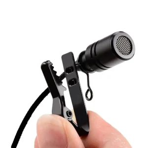 3.5mm Microphone Lavalier Mic Easy Clip for Android Mobile Phones (Not For PC) (1.5 Meter)