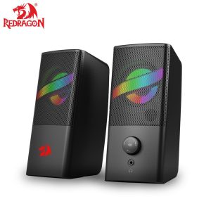 Redragon GS530 Air 3.5mm Stereo 2.0 PC Gaming RGB Smart Speakers