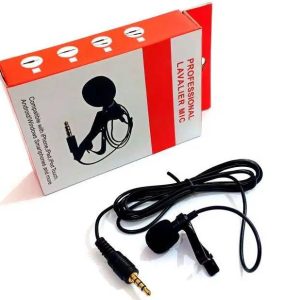 clip Microphone 3.5mm Jack Mini Wired Condenser Mic for Smartphones