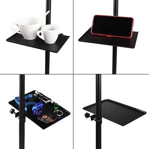 Microphone Stand Tray Sound Card Tray Shelf Stand Guitar Playing Live Music Studio Tray Stand Tray Small Corner Tray Parts