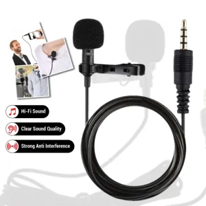 Microphone 3.5mm Jack Lavalier Tie Clip Mick For Smart Phone Professional Recording Microphone