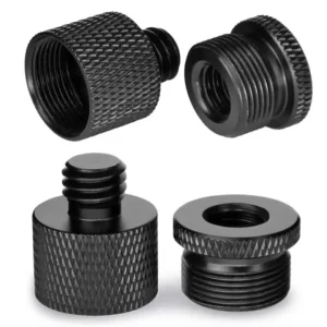 4 Pcs Mic Thread Adapter 58 Female to 38 Male and 38 Female to 58 Male Screw Adapter Thread for Mic Stand Mount