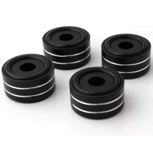 4Pcs 40X20mm Aluminum HIFI AMP Speaker Isolation Stand Turntable DAC Feet Pad