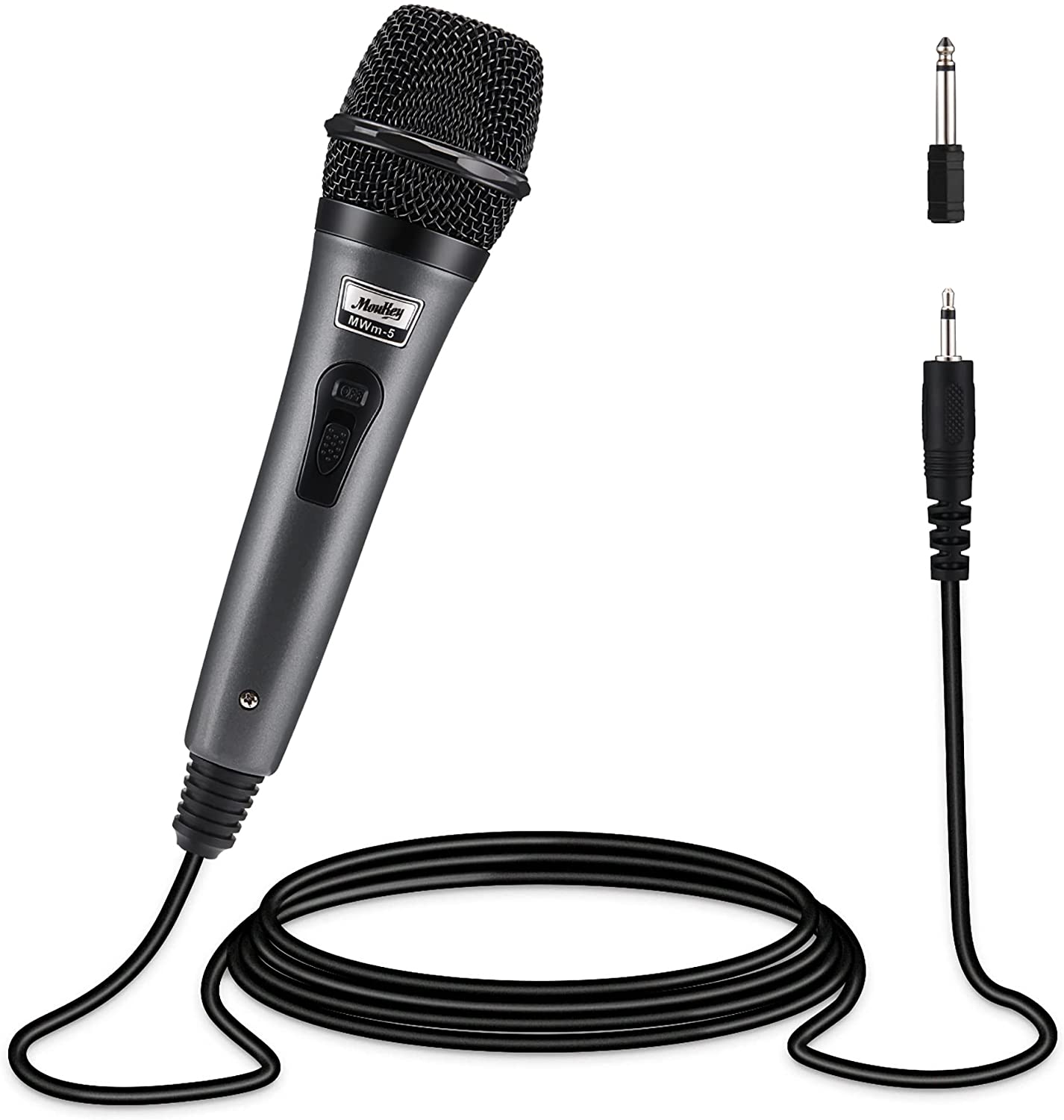Professional Hi-fidelity Dynamic Microphone for Singing with 2 meter XLR Cable, Metal Handheld Mic Compatible with Karaoke
