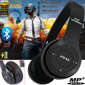 P47 Wireless Bluetooth Foldable Headset With Microphone FOR All cell phones and laptop used