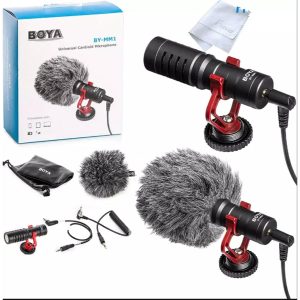 Boya MM1 microphone - Compact On all smartphones, Cameras, etc Video Microphone - Vlogging Recording Mic
