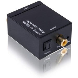 SANOXY Analog to Digital Audio Converter Adapter ANALOG STEREO OR RCA INPUT AND OUTPUT
