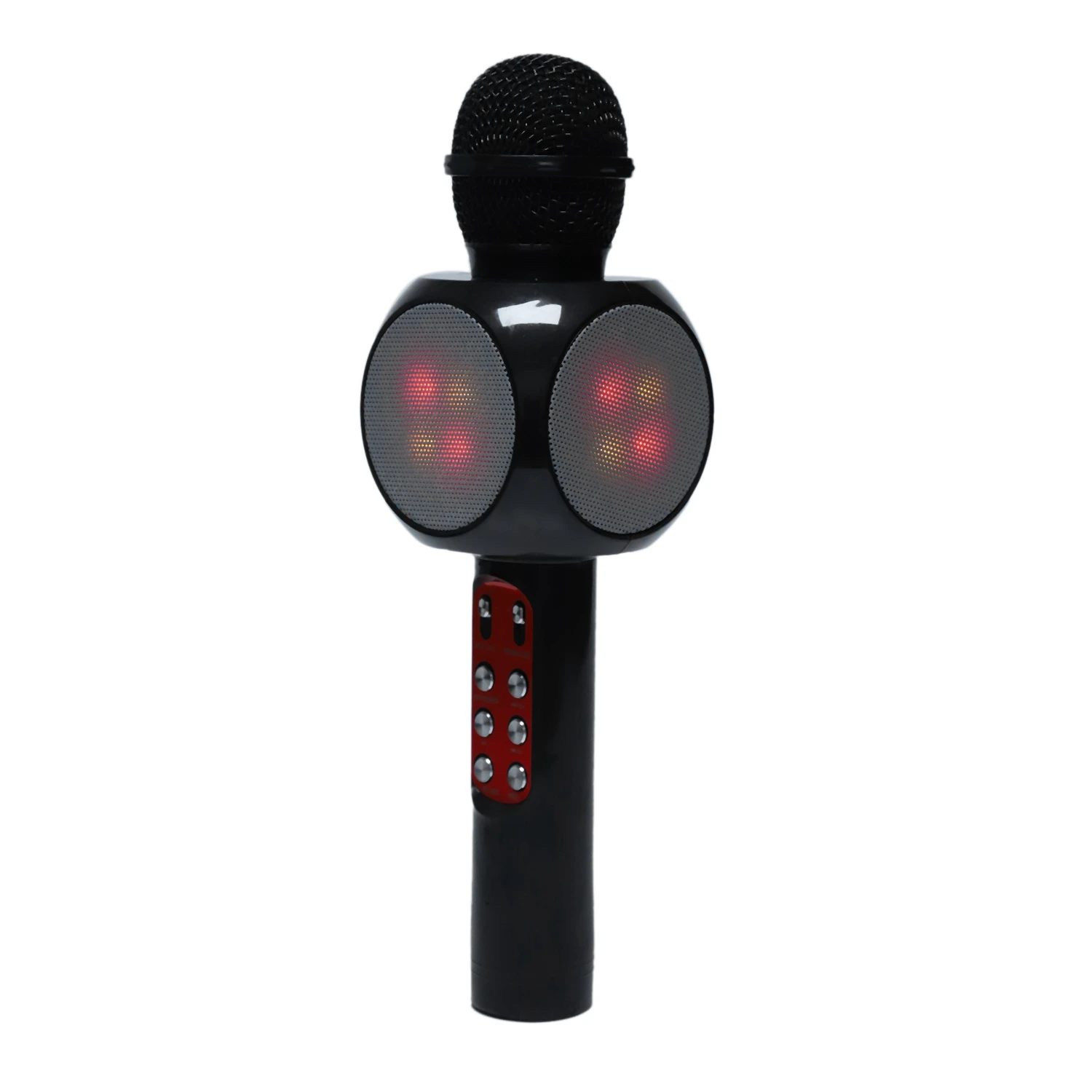 Wireless Bluetooth Ktv Speaker Mini Home Mic Microphone Fashion Flash Led Light Handheld Microphone