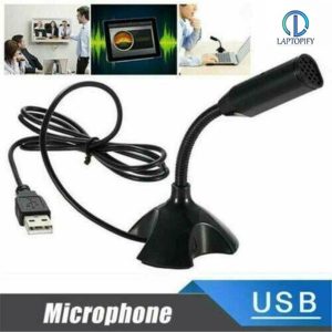 Universal USB Stand Mini Desktop Microphone For PC Computer Laptop