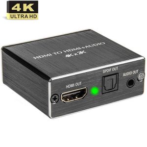 Nax-3c 4 K X 2 K Hdmi Audio Extractor + Optische Toslink Spdif + 3.5Mm Stereo Audio Extractor Converter Hdmi Audio Splitter