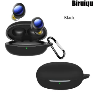 Biruiqu Case For Realme Buds Air 2 Neo Case Anti-shock Flexible Silicone Full Protective Cover Box Case Cover