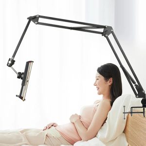 360 Adjustable Bed Stand for Mobile PhonesTablets Vlogging Table Arm Stand & Bed Desk Mount Support