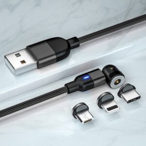 1m 2m 3m Magnetic Charger Cable Micro USB Type C Phone