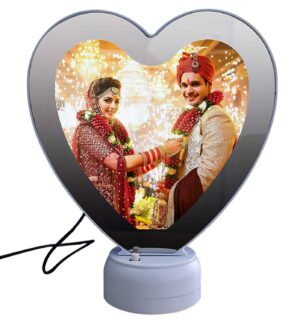 Magic Photo Frame Heart Shape with Led light