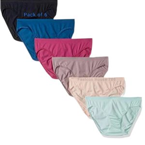 Pack Of 6 Soft Cotton Underwear Panties For Women & Girls