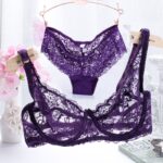 Bra Set Women Lingerie Set Underwire Ultra Thin Transparent
