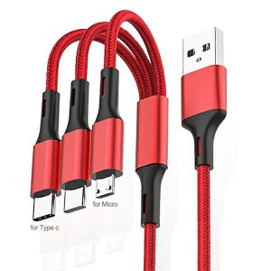 3 in1 Fast Charging Cable Type C Micro Lightning Charger