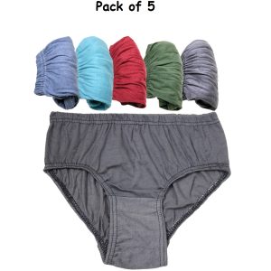 Pack of 05 Soft Cotton Underwear Panties for Girls & Women Multi
