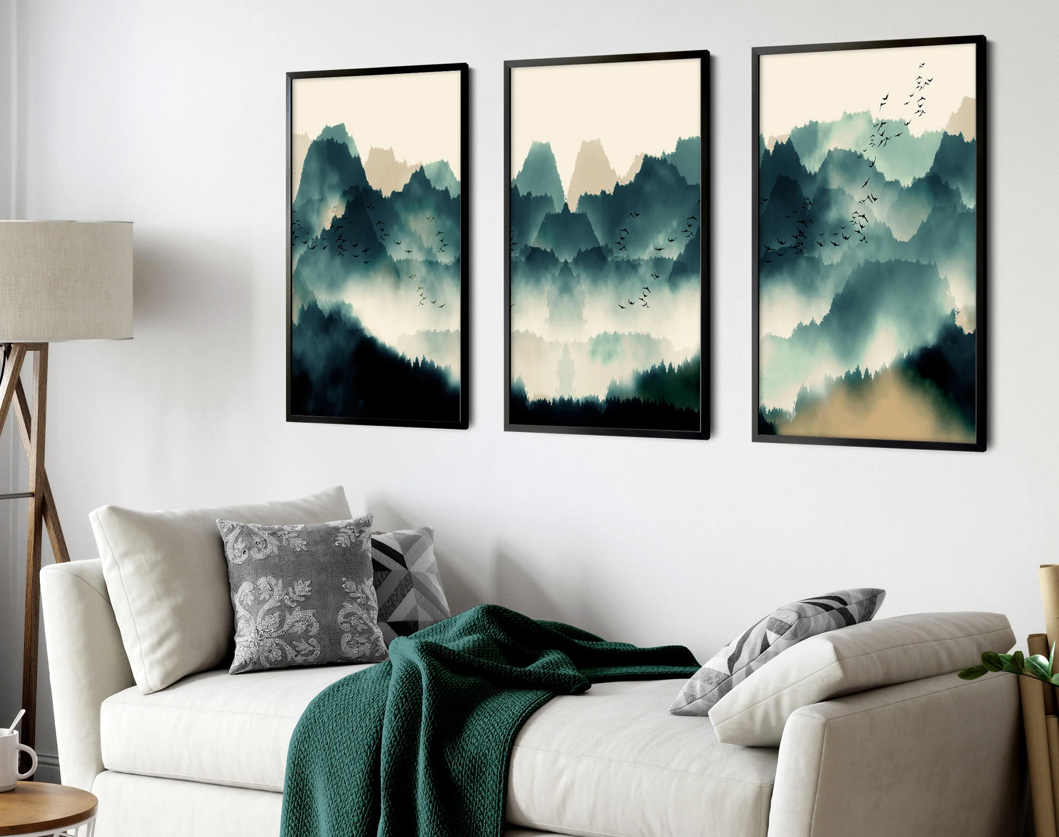 set of 3 big size wall frames for living room and office - Image 2