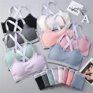 Women Lace Push Up Bralette Sexy Lingerie Set Bra Tops