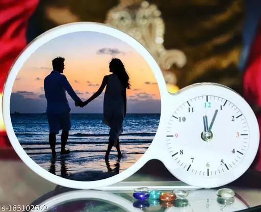 LED Photo Frames With Clock / Magic Mirror with Clock