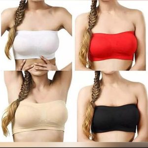 Strapless Bra Soft & Non Padded Tube Bra for Girls