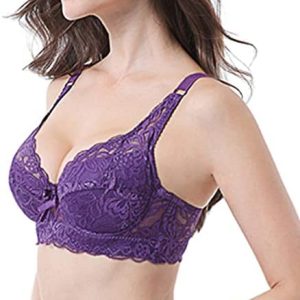 Non-Padded Wired Adjustable Strap More Stretchable Lace Bra