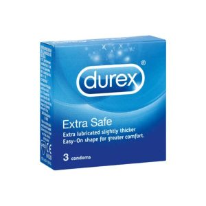 Durex Condoms Extra Safe Extra  Safety Condoms 3s