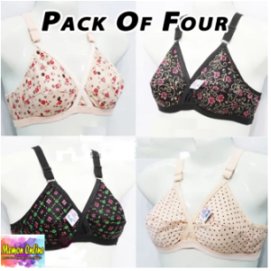 Memon Online Pack of 4 Bra For Women/Girls