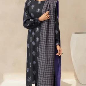 Baroque- 3PC Lawn Digital Printed Shirt With Dupatta