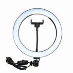 10″ / 26cm Ring Light With 7Feet Stand And Phone Holder & 3 Shades of Colours Ring Light With Stand. Ringlight With Stand Photography Dimmable Selfie Makeup 26cm Ring Light With Stand Video LED Fill Ring Lamp with Phone Holder USB Plug.