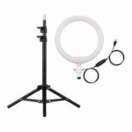 10" / 26cm Ring Light With 7Feet Stand And Phone Holder & 3 Shades of Colours Ring Light With Stand. Ringlight With Stand Photography Dimmable Selfie Makeup 26cm Ring Light With Stand Video LED Fill Ring Lamp with Phone Holder USB Plug.