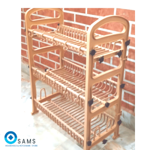 3 Tier Plate Rack- Dish Rack- Dish Drainer Plastic Rack- 3