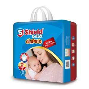Shield-Diaper Mega Bachat Pack Small (70-Diapers, 03-06Kg)