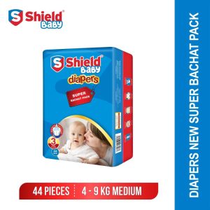 Super Bachat Pack Diaper Size 3, Medium (44-Diapers, 04-09Kg)