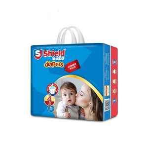 Shield Baby Diapers Jumbo Pack Size 4Large (7-18Kg, 80Pcs)
