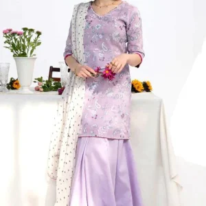 ZaraShah Jahan - 3PC Lawn Embroidered Shirt With Organza